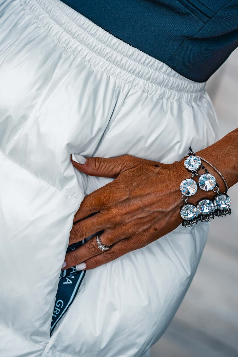 Jupe doudoune Grungemama Plumy blanc