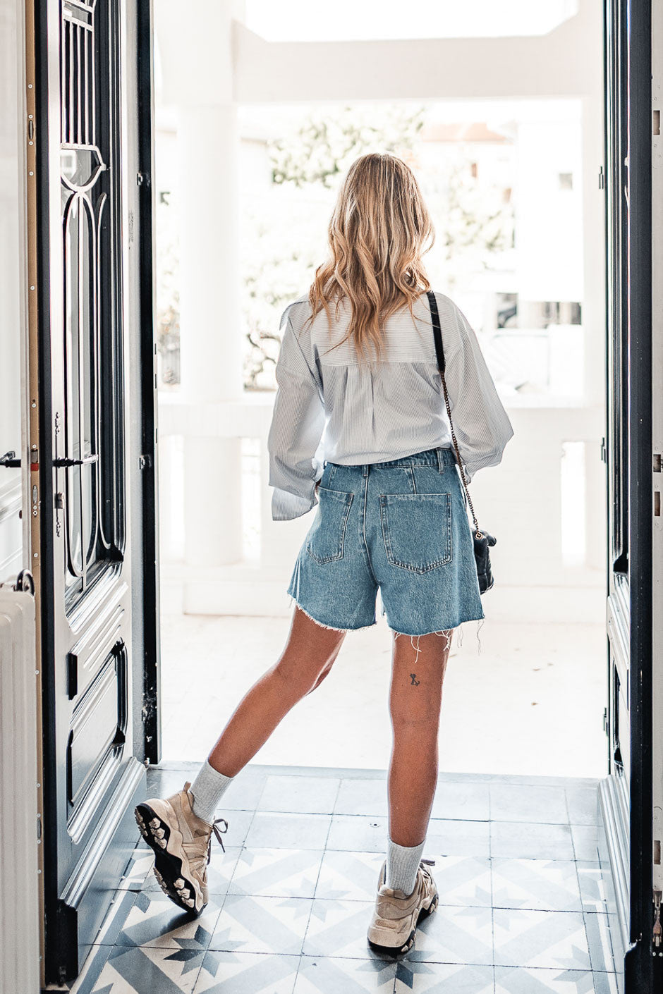 Jupe-short Tucson bleu