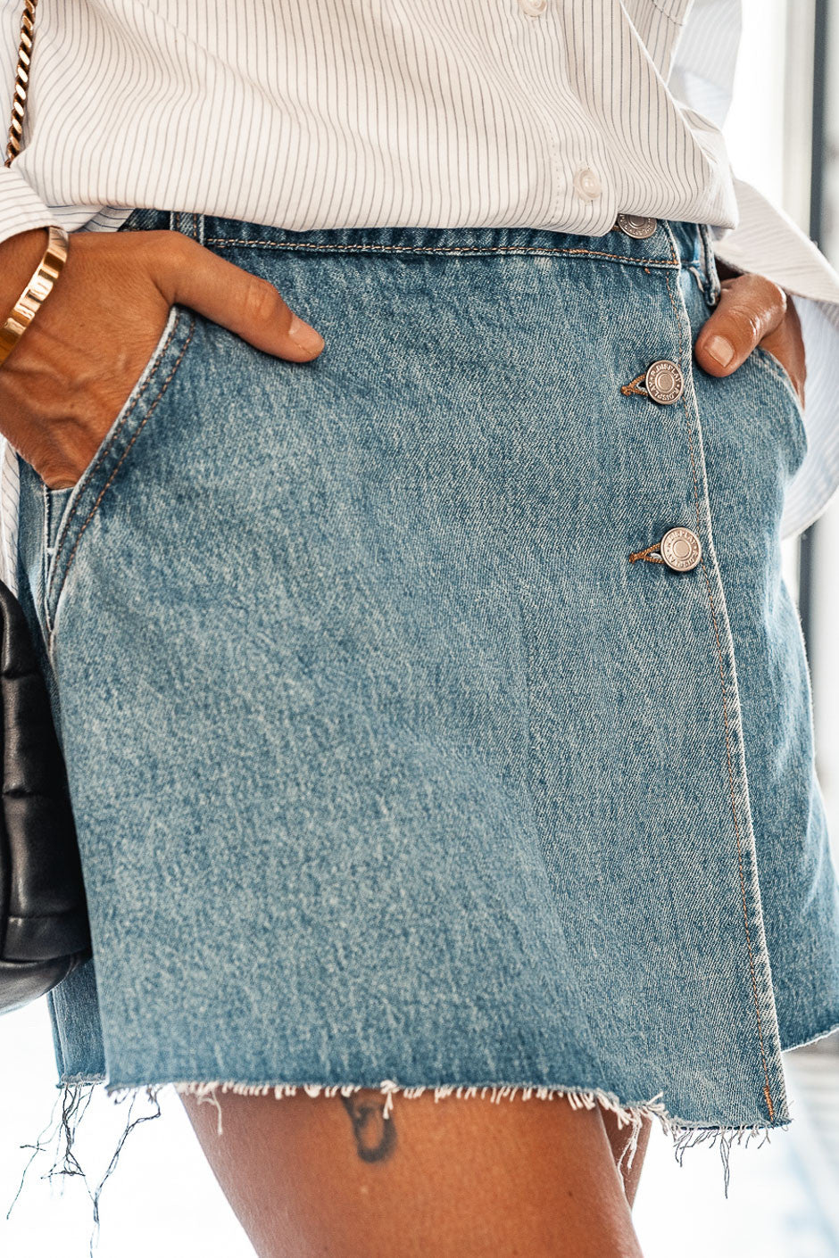 Jupe-short Tucson bleu