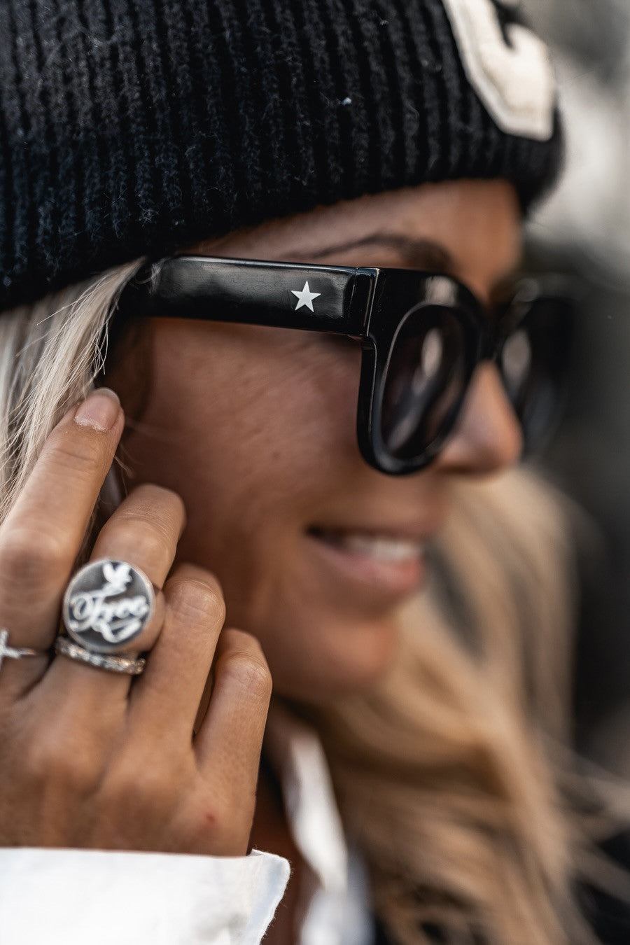 Lunettes de soleil Grungemama Ellen noir