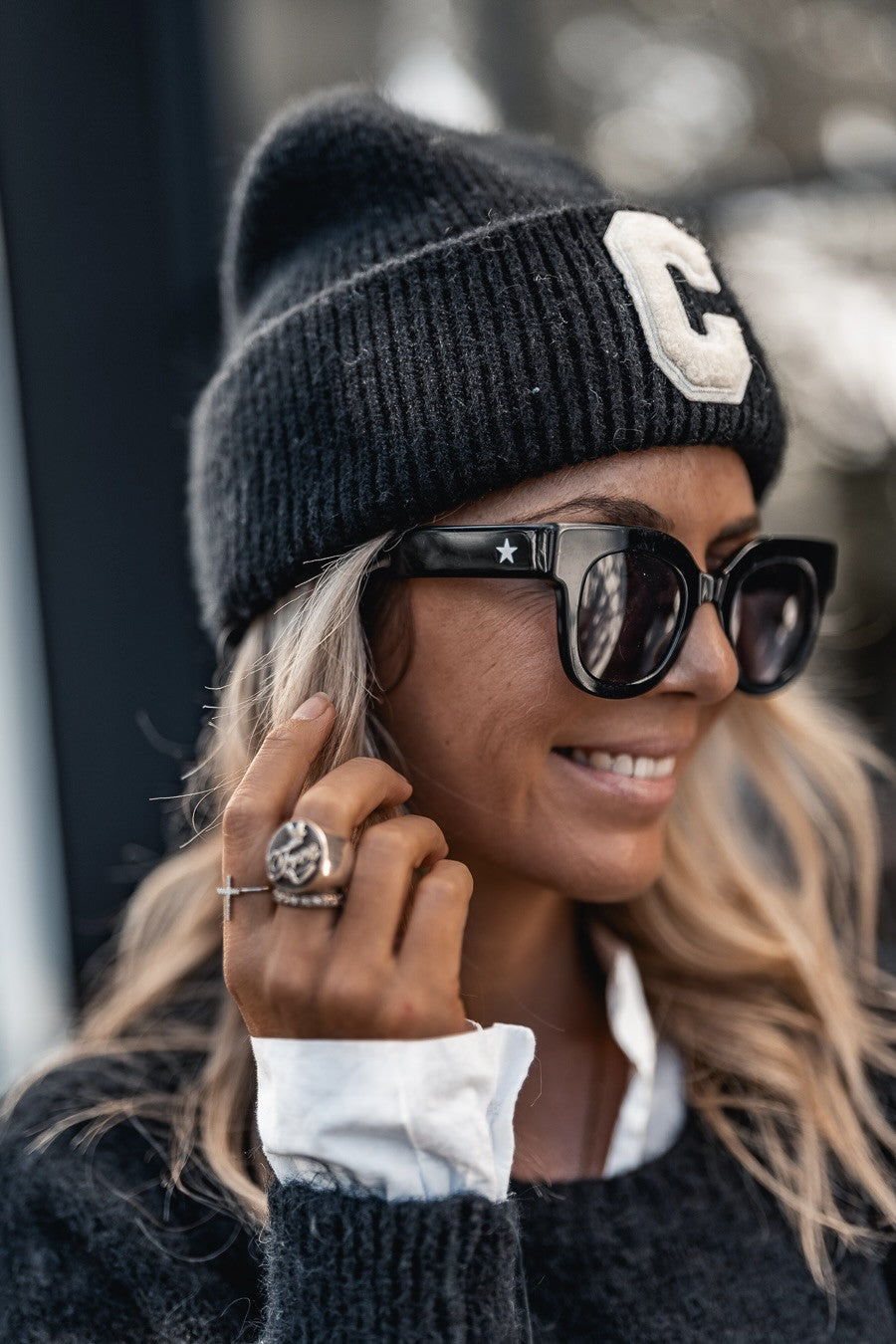 Lunettes de soleil Grungemama Ellen noir