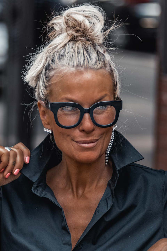 Lunettes Grungemama Holly translucide noir
