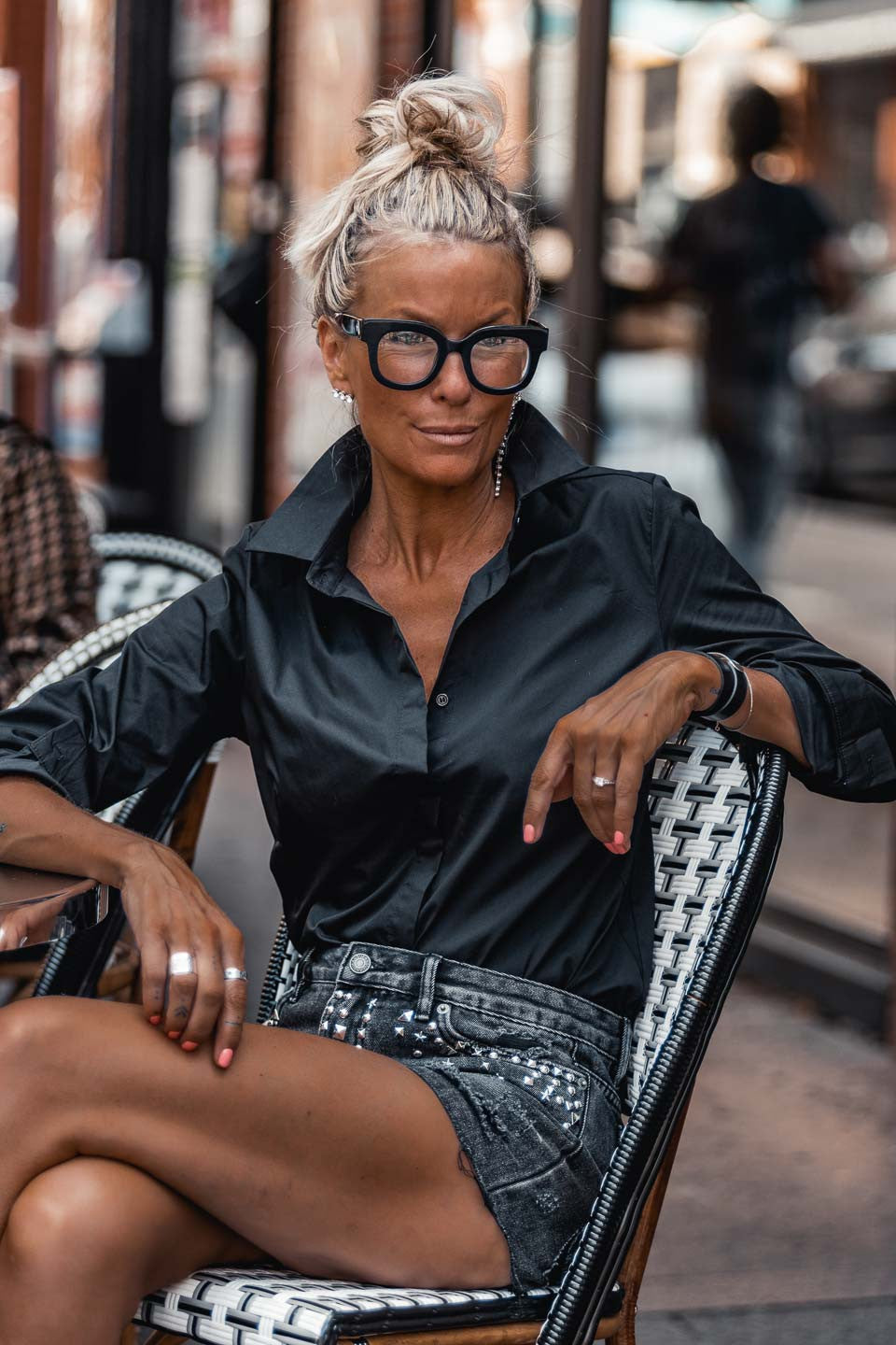 Lunettes Grungemama Holly translucide noir