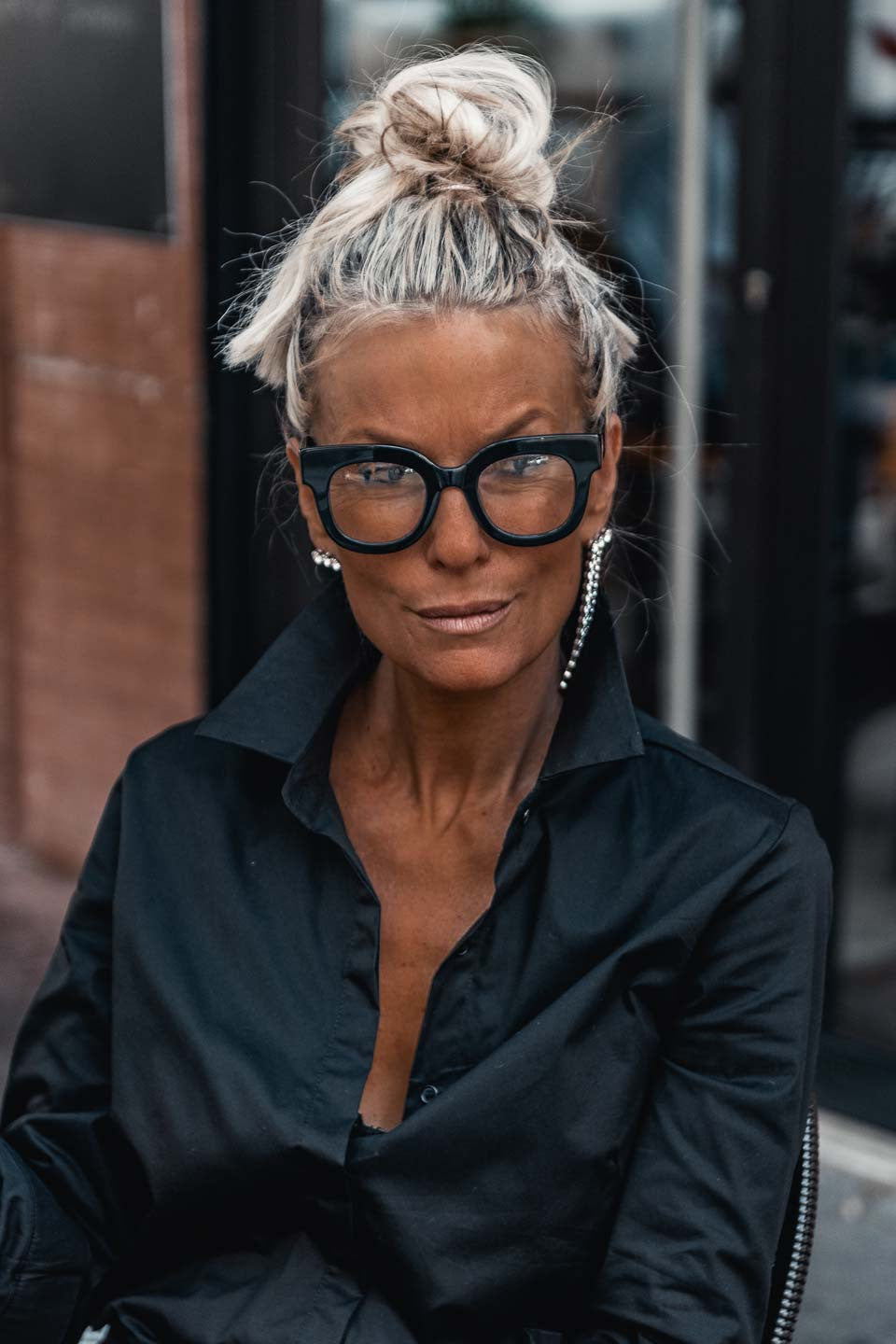 Lunettes Grungemama Holly translucide noir