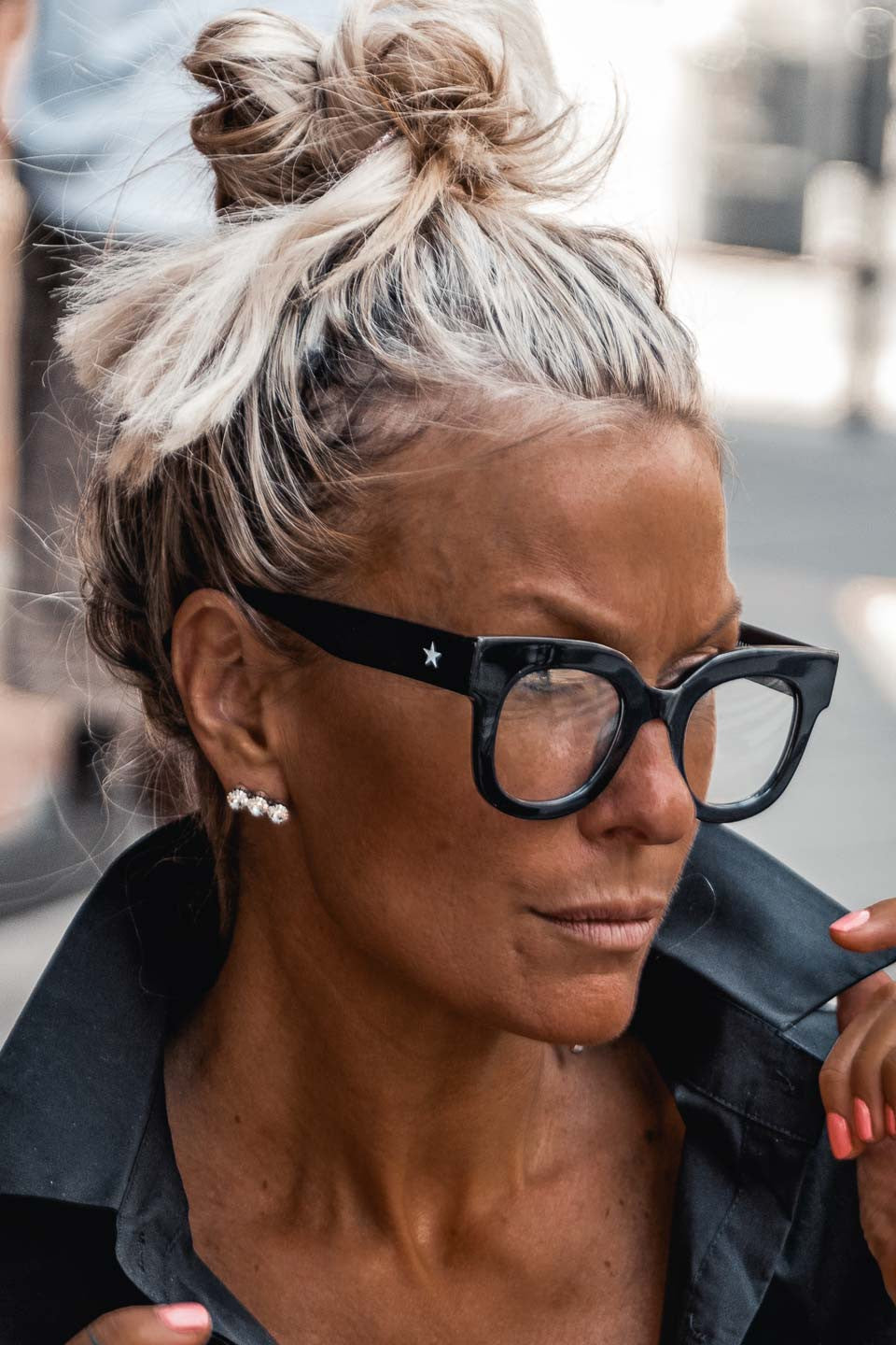 Lunettes Grungemama Holly translucide noir