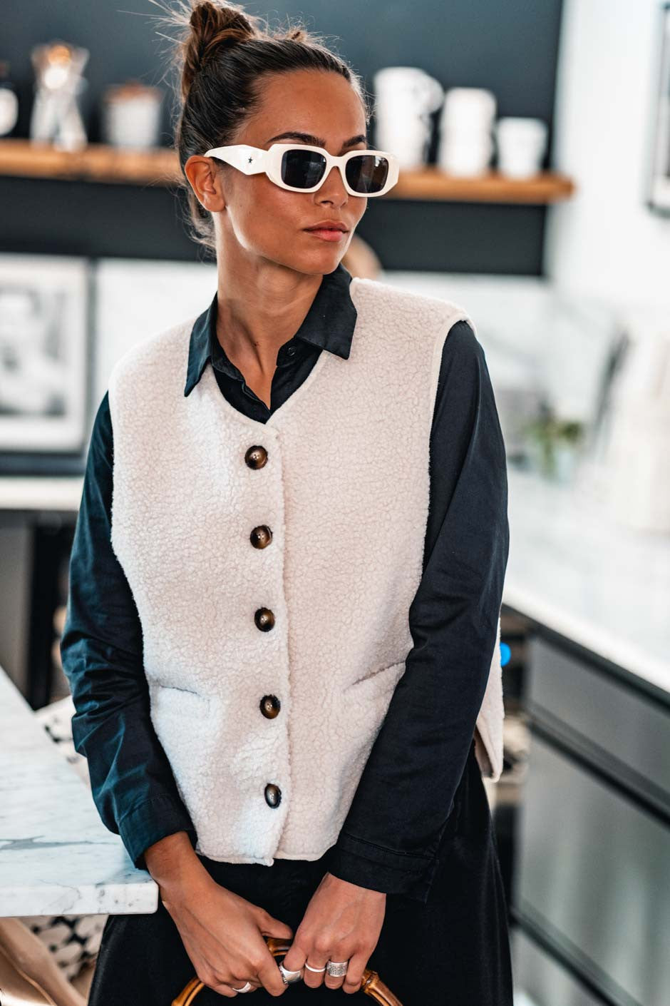 Lunettes de soleil Grungemama Polna vanille