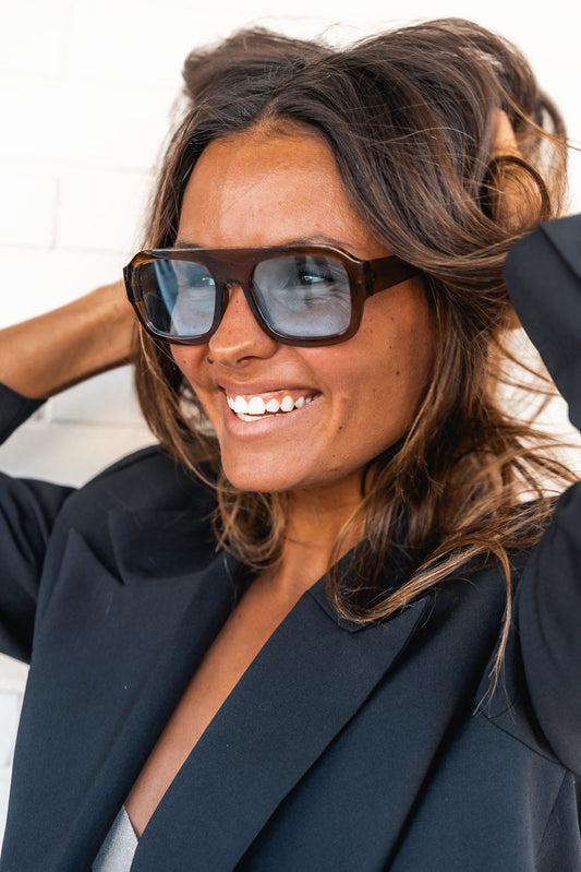 Lunettes Watchy uni moka bleu