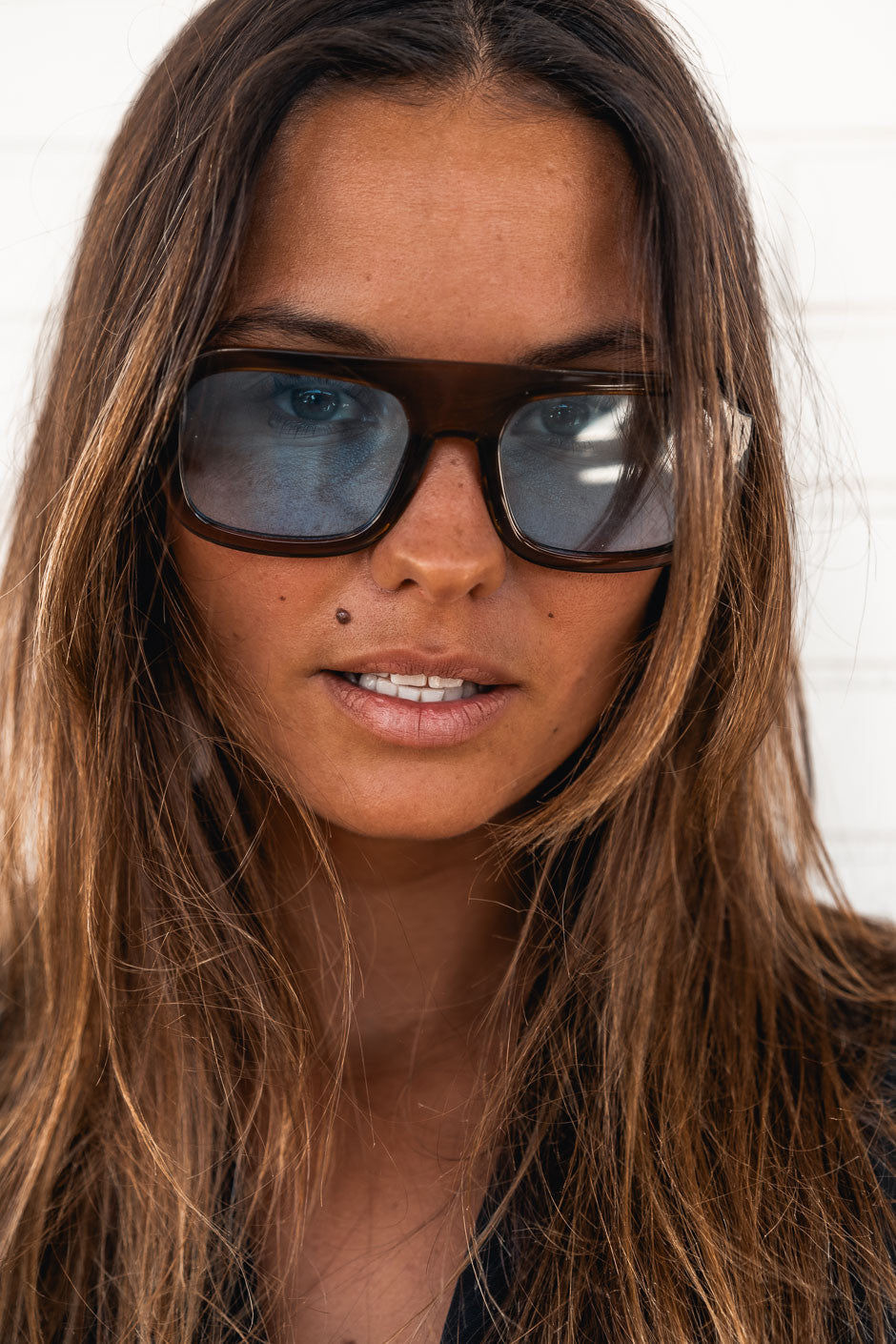 Lunettes Watchy uni moka bleu