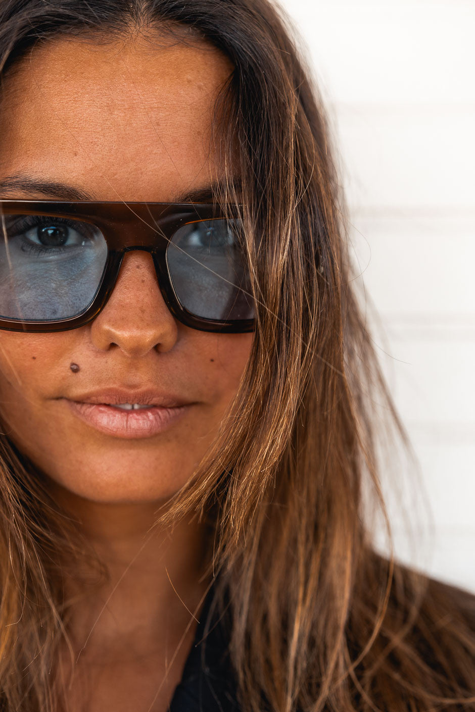 Lunettes Watchy uni moka bleu