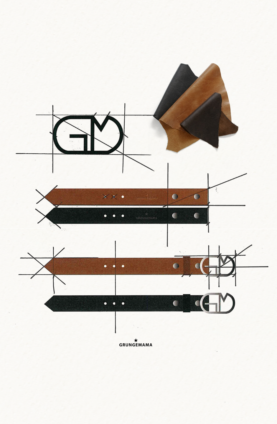 Manchette Grungemama Lucky camel