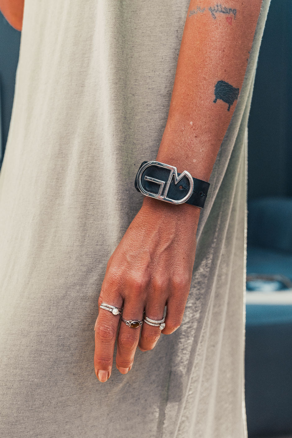 Manchette Grungemama Lucky noir