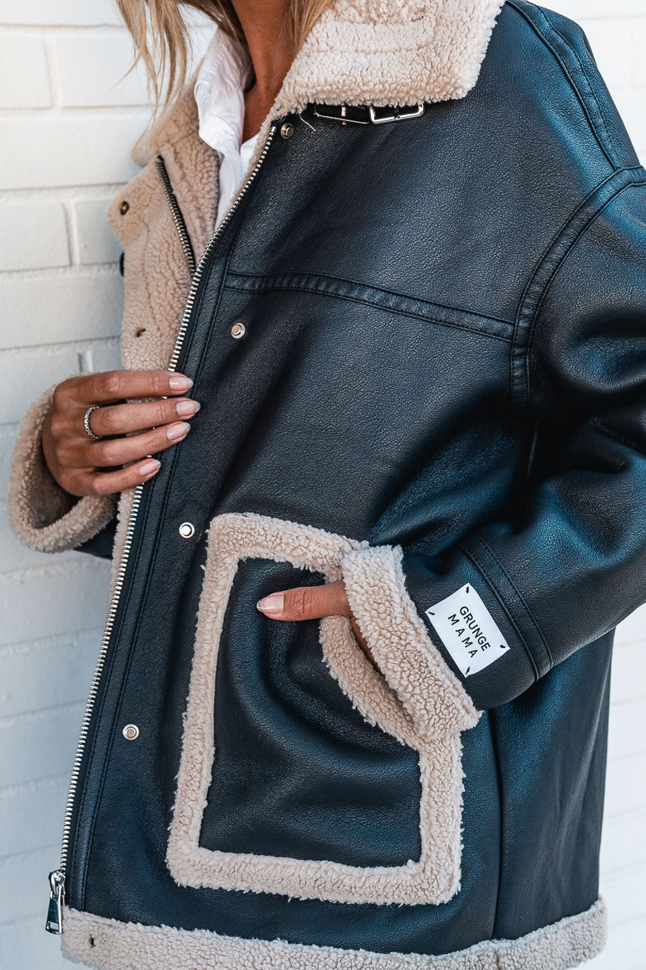 Manteau aviateur Grungemama Flighter noir