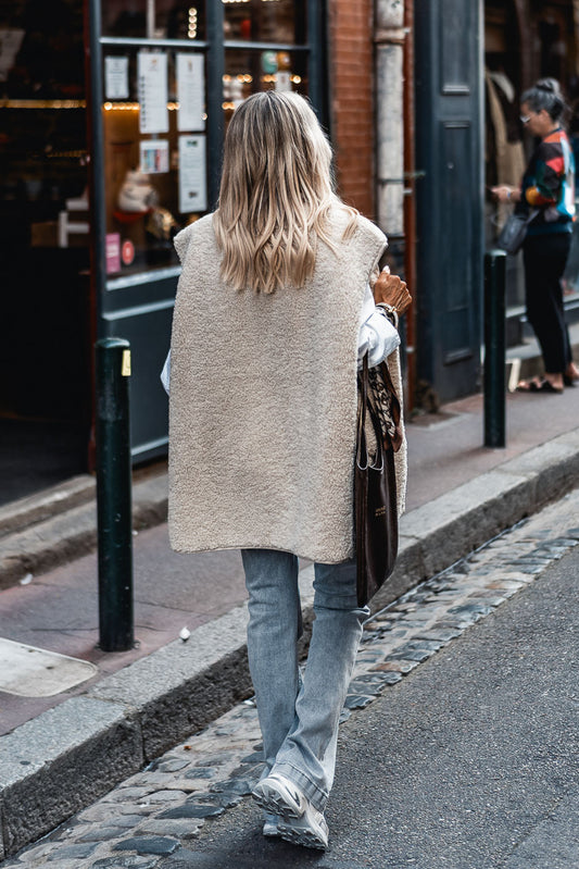 Manteau Grungemama Acelia ecru