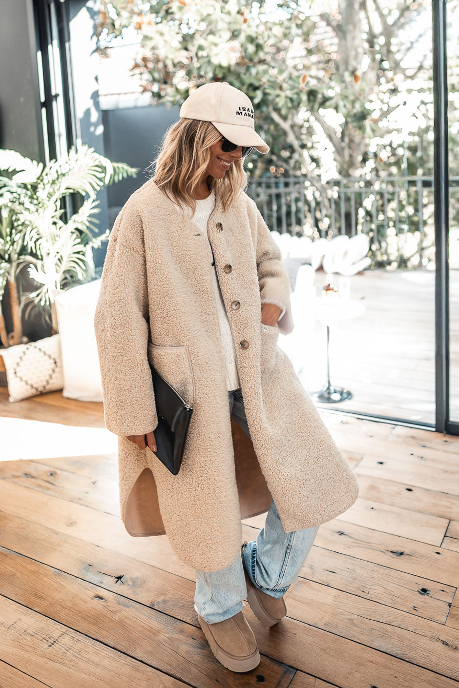 Manteau Grungemama Acelio ecru