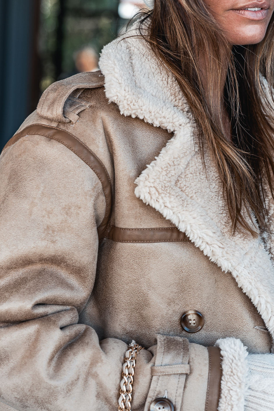 Manteau Grungemama Hoonie beige