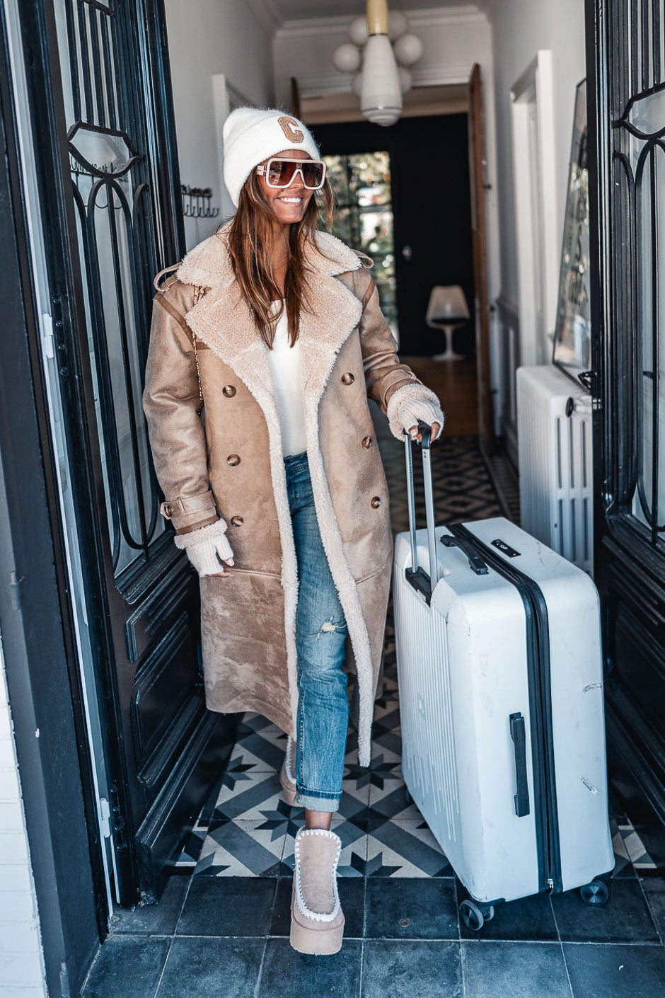 Manteau Grungemama Hoonie beige