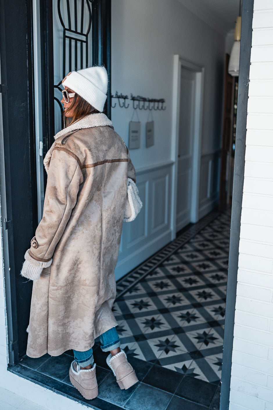 Manteau Grungemama Hoonie beige