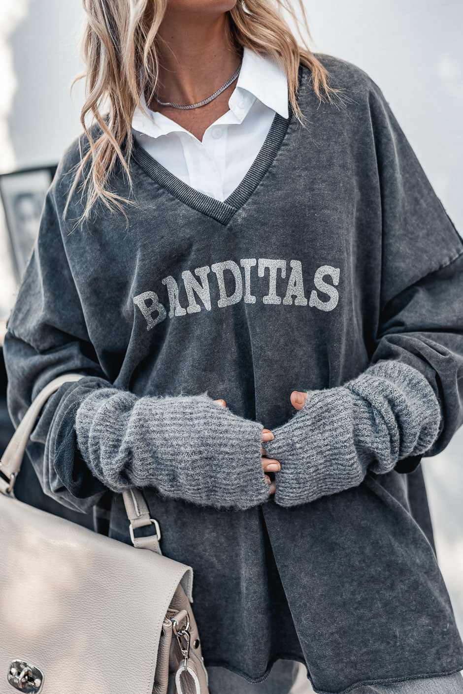 Mitaines Grungemama Lovely gris