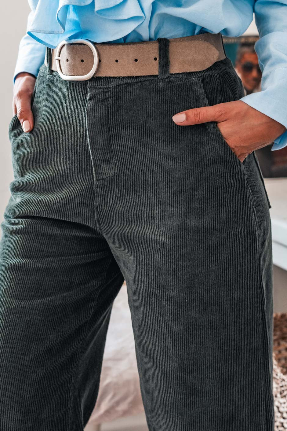 Pantalon Eliott kaki