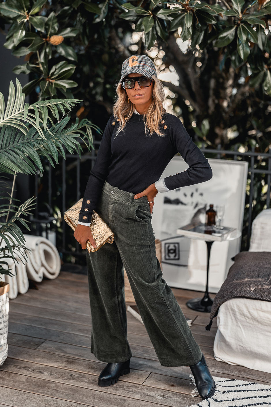 Pantalon Eliott kaki