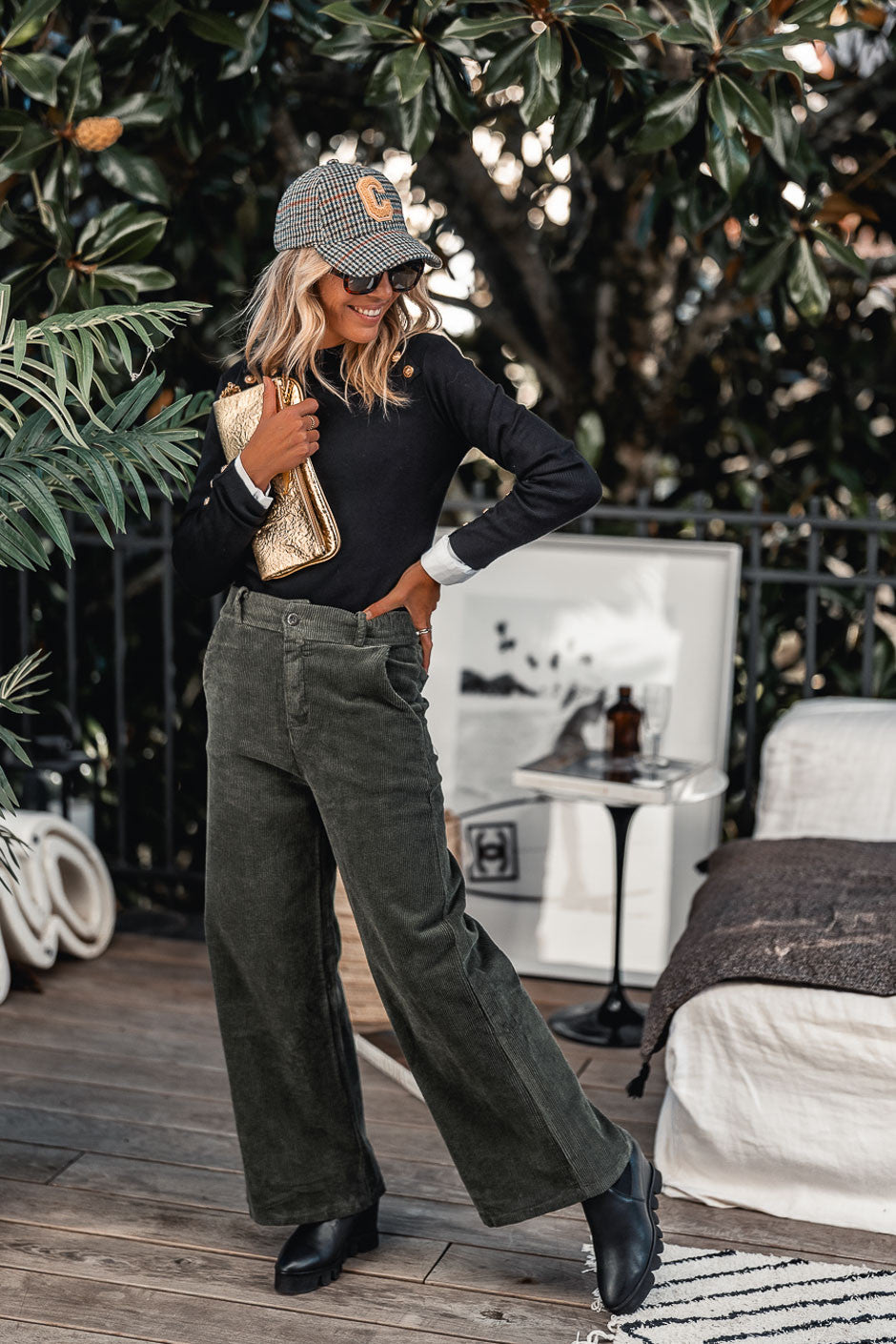 Pantalon Eliott kaki