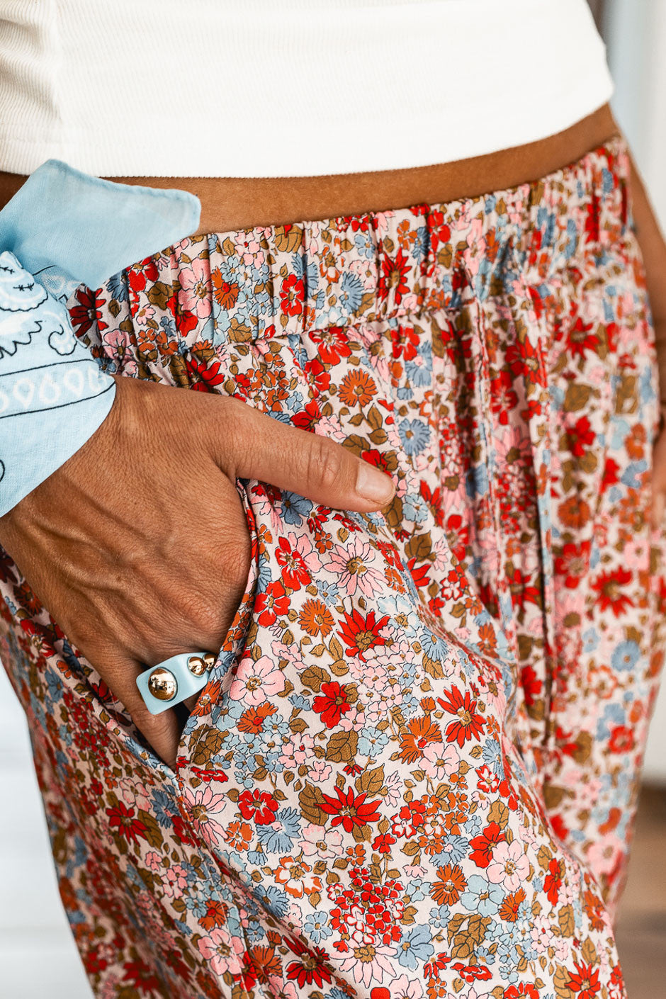 Pantalon Flora rose