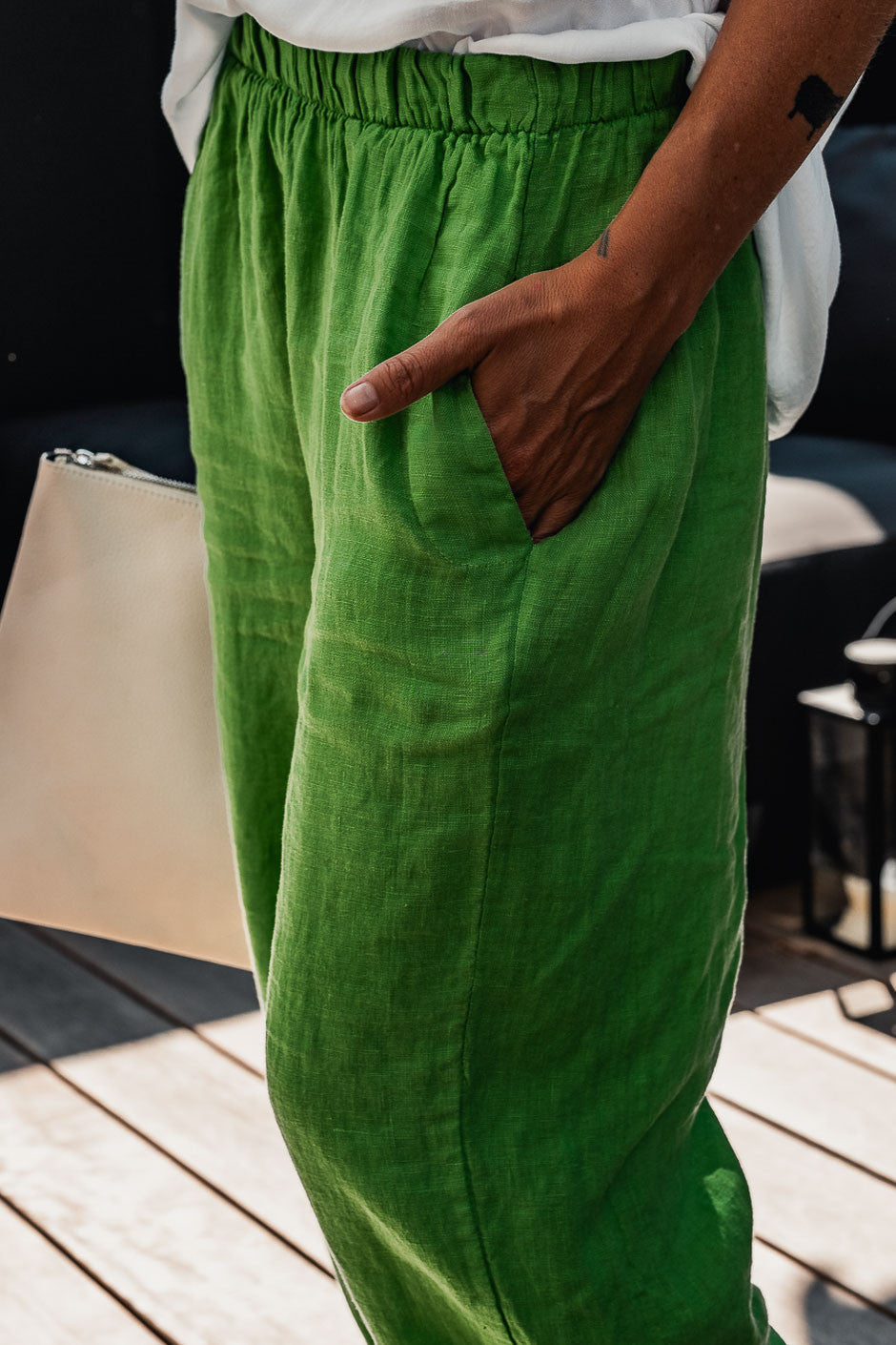 Pantalon Grungemama Carson vert