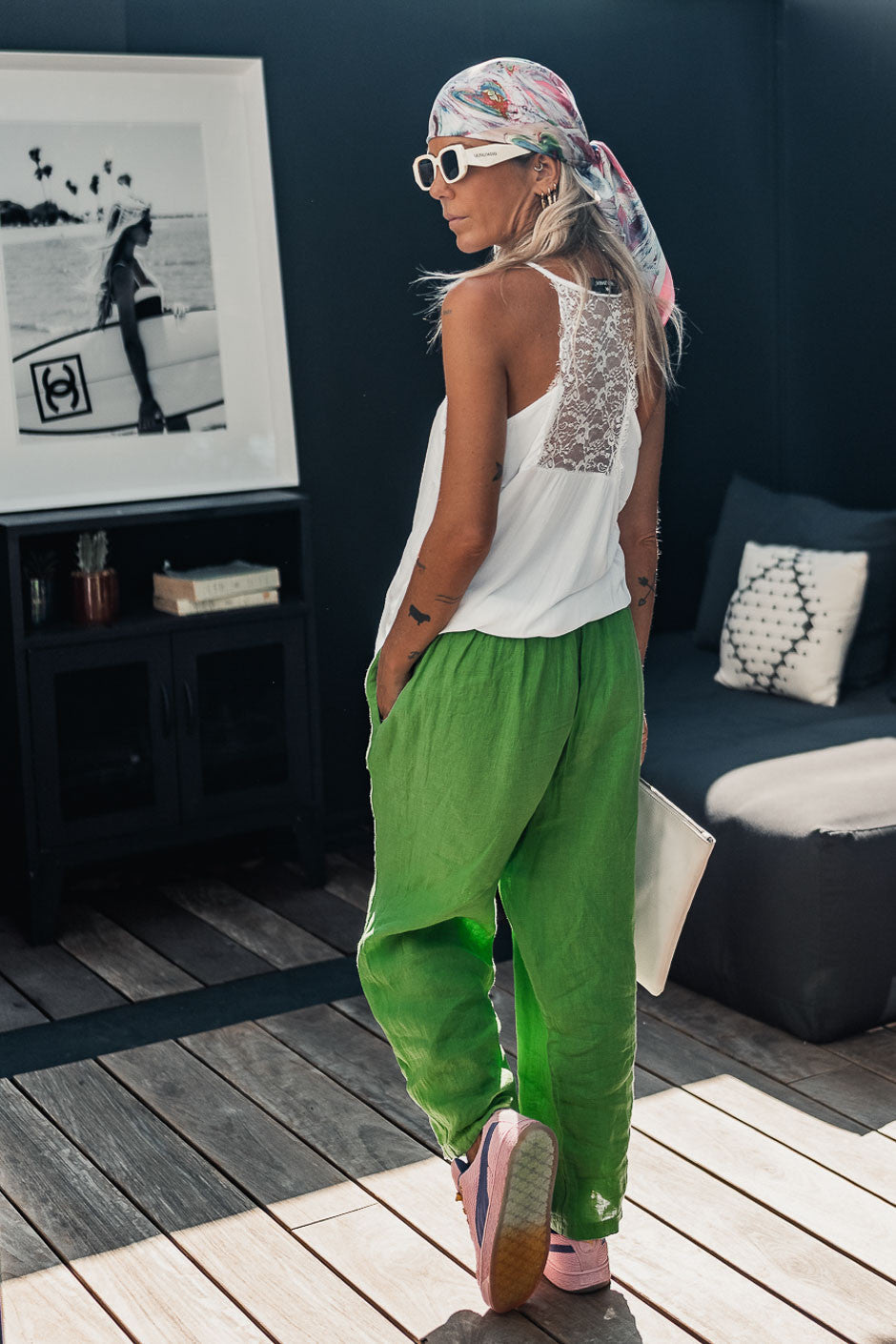 Pantalon Grungemama Carson vert