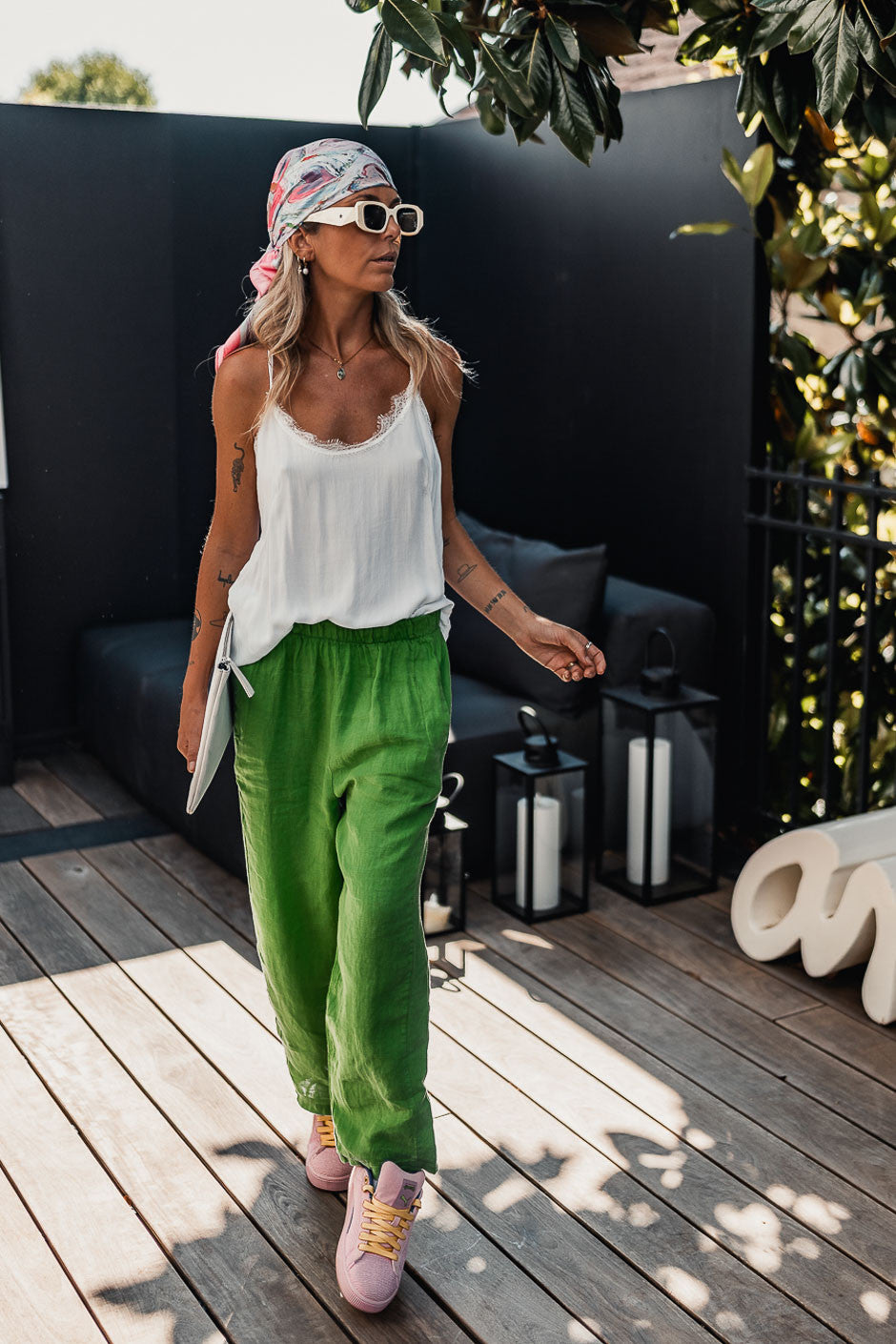 Pantalon Grungemama Carson vert