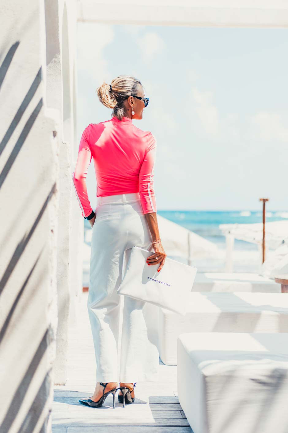 Pantalon Grungemama Charliza blanc