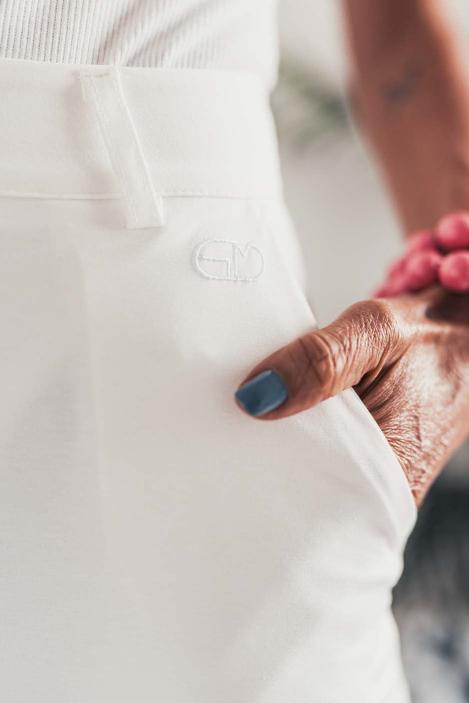 Pantalon Grungemama Charliza blanc