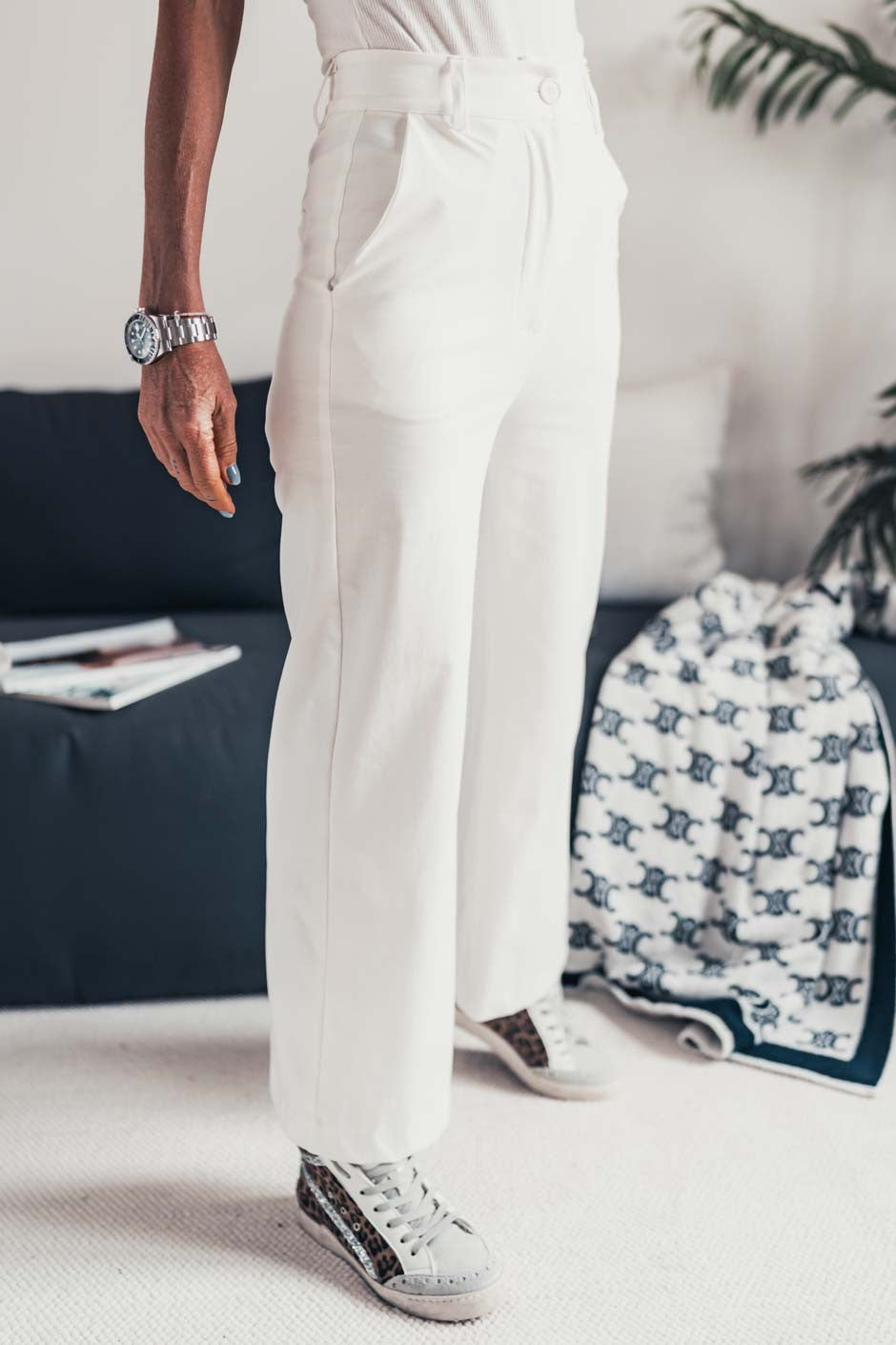 Pantalon Grungemama Charliza blanc