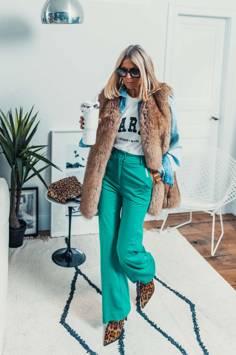 Pantalon Grungemama Charlize vert