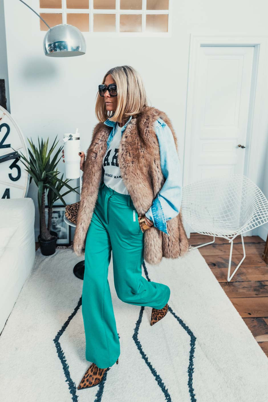 Pantalon Grungemama Charlize vert