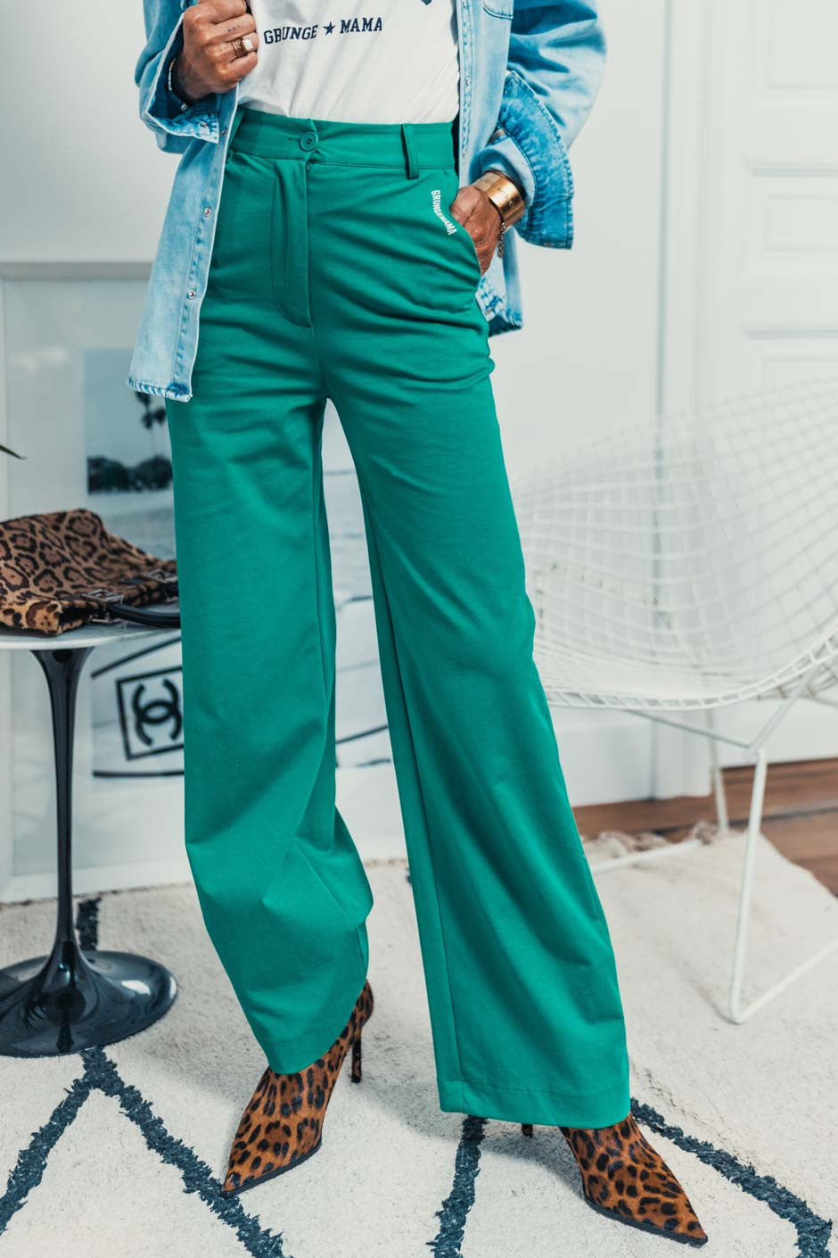 Pantalon Grungemama Charlize vert