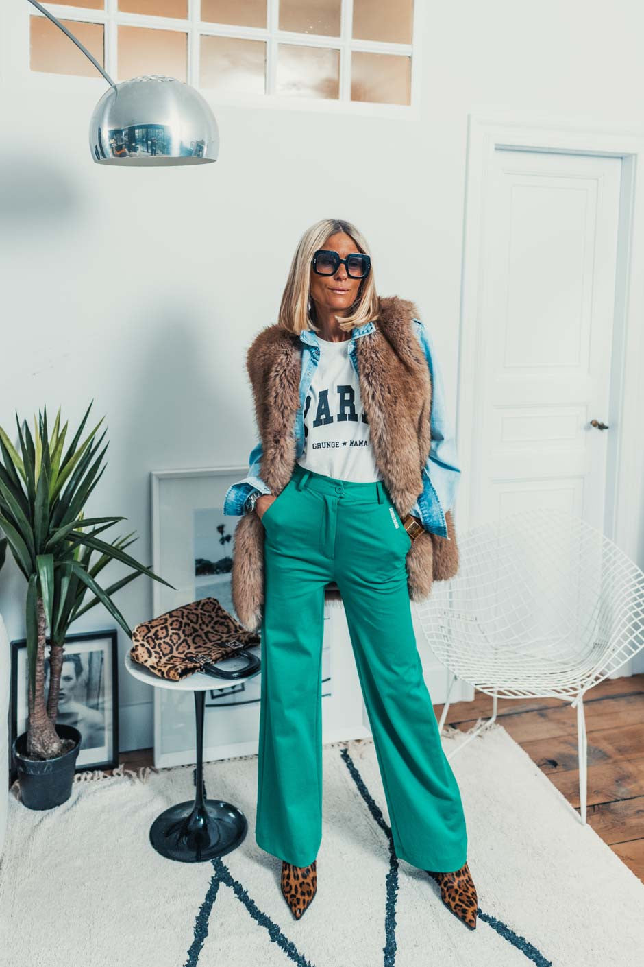 Pantalon Grungemama Charlize vert