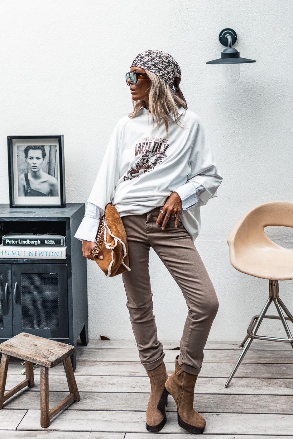 Pantalon Grungemama Dan taupe