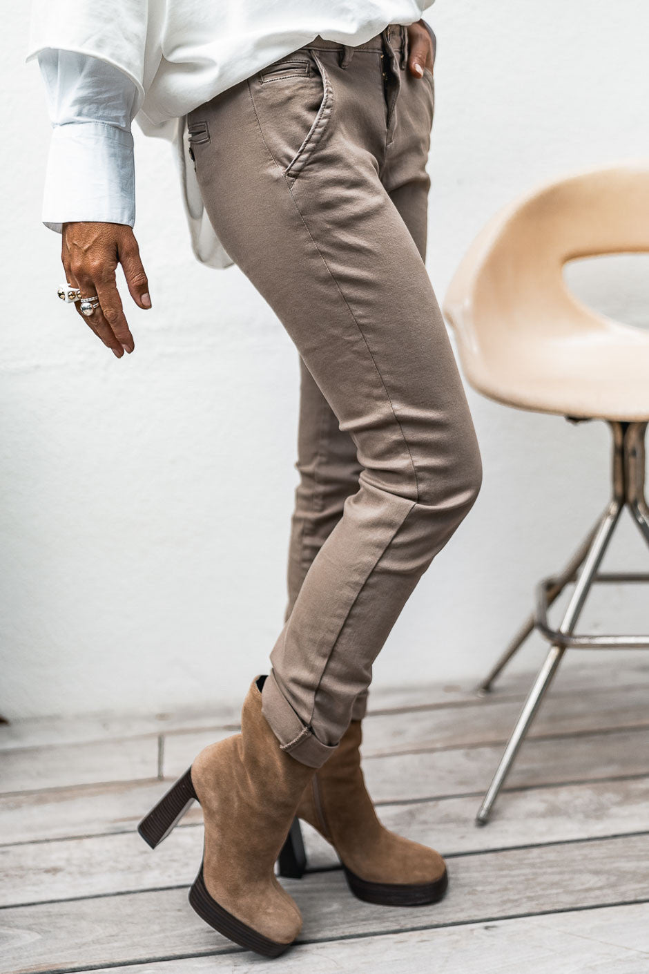 Pantalon Grungemama Dan taupe