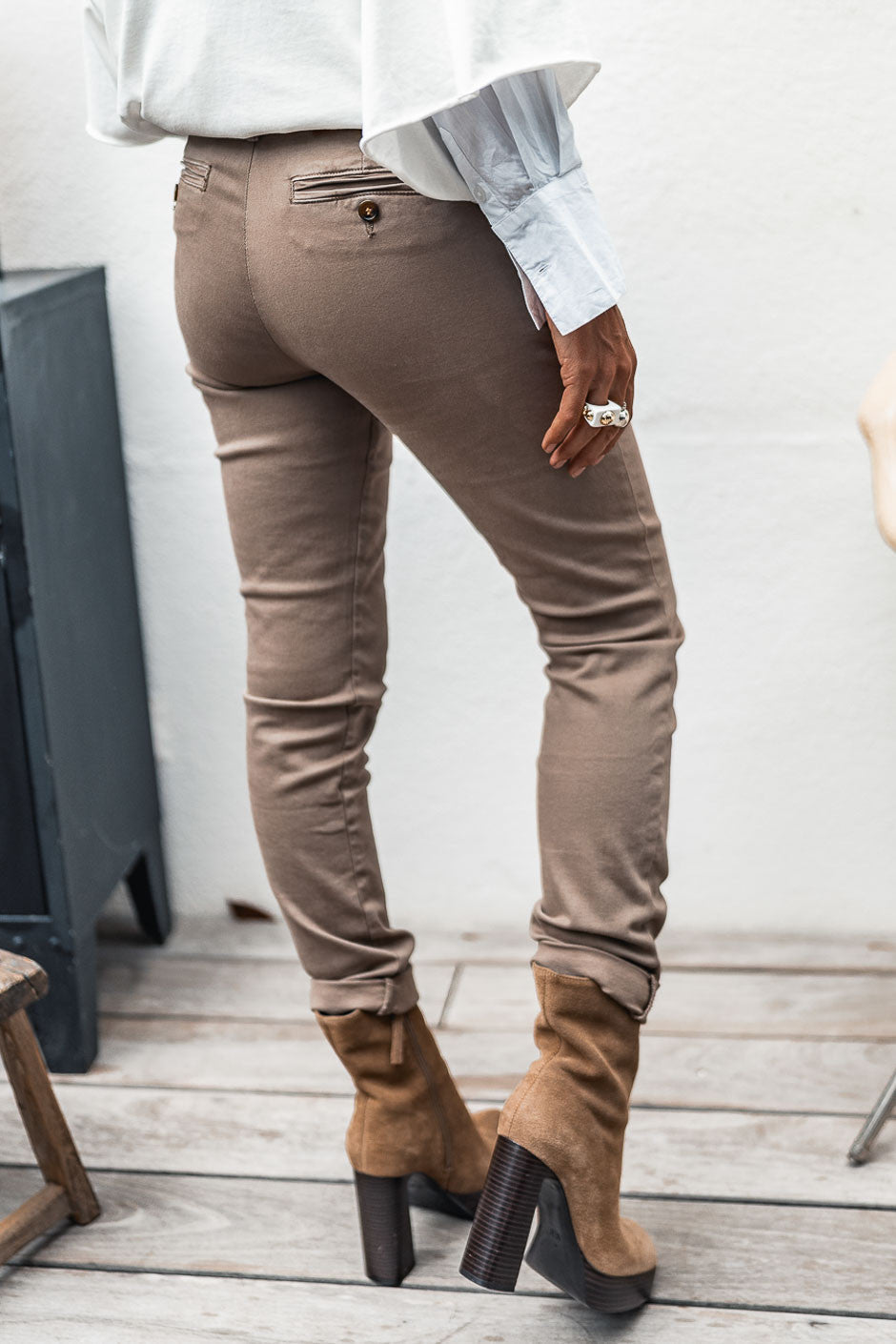 Pantalon Grungemama Dan taupe