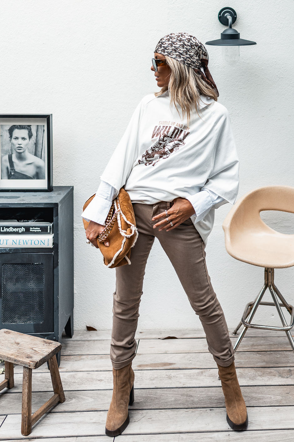 Pantalon Grungemama Dan taupe