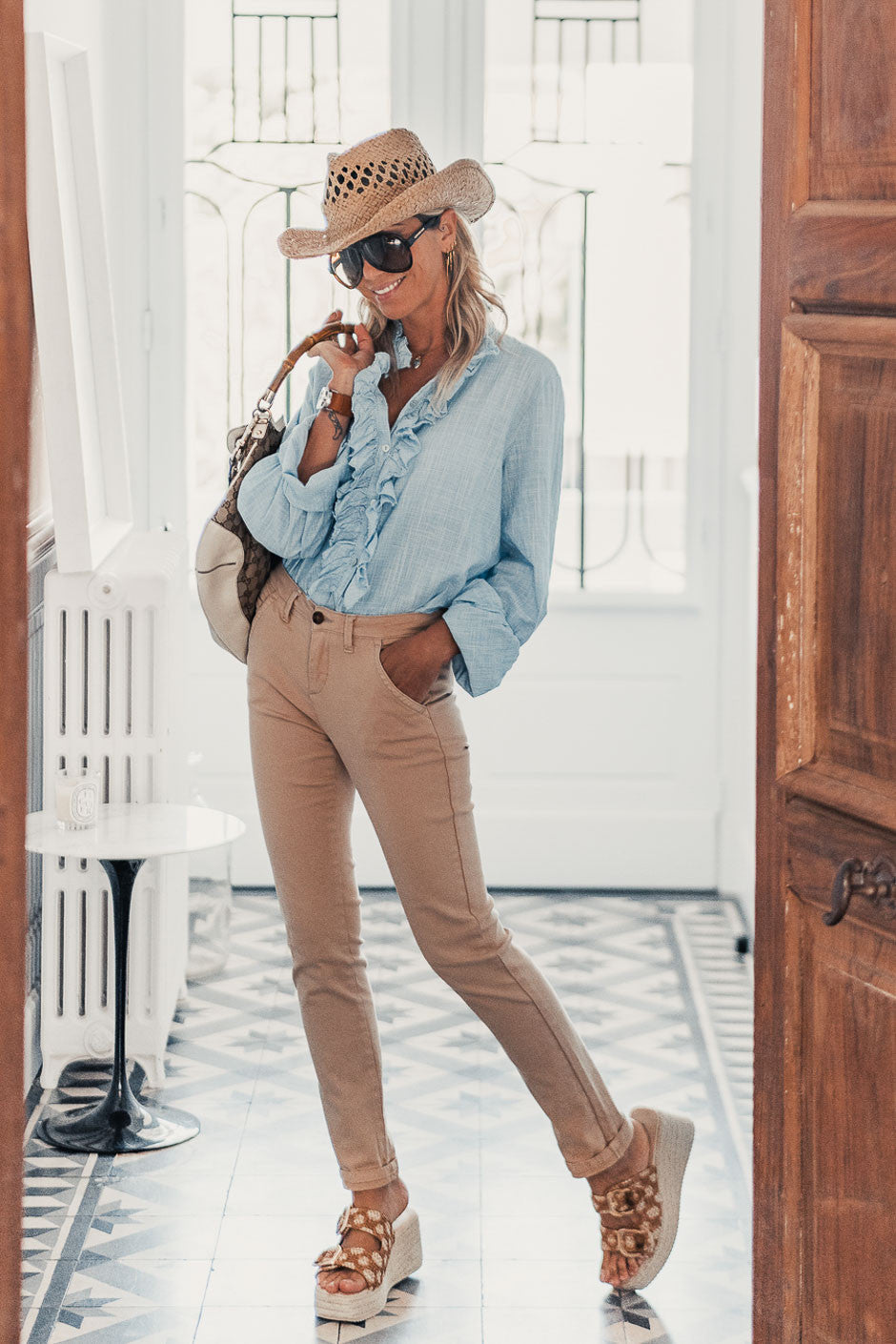 Pantalon Grungemama Denver beige