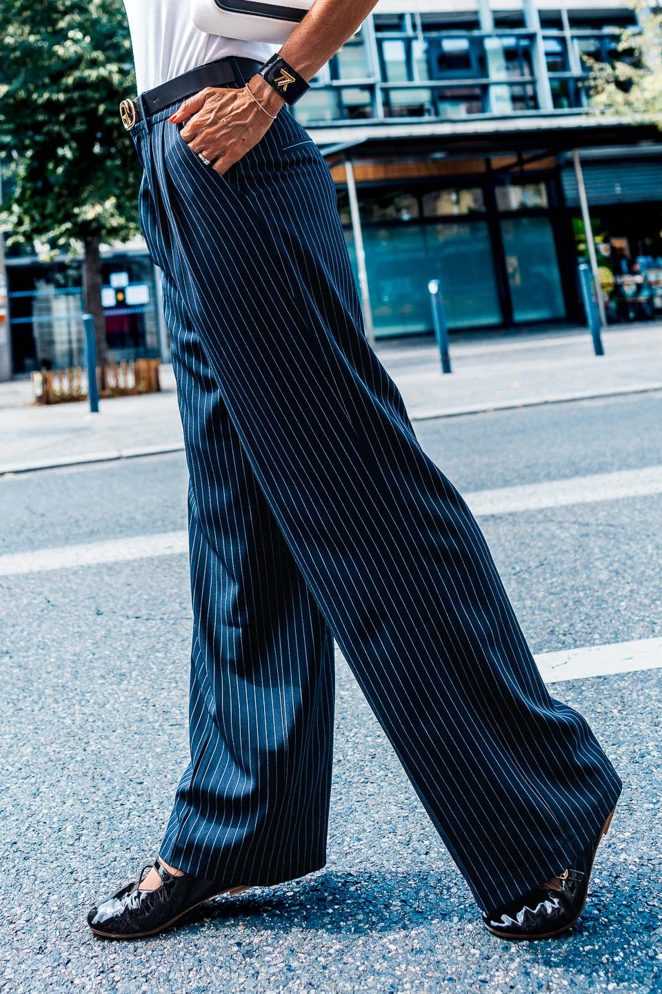 Pantalon Grungemama Kristy rayures tennis