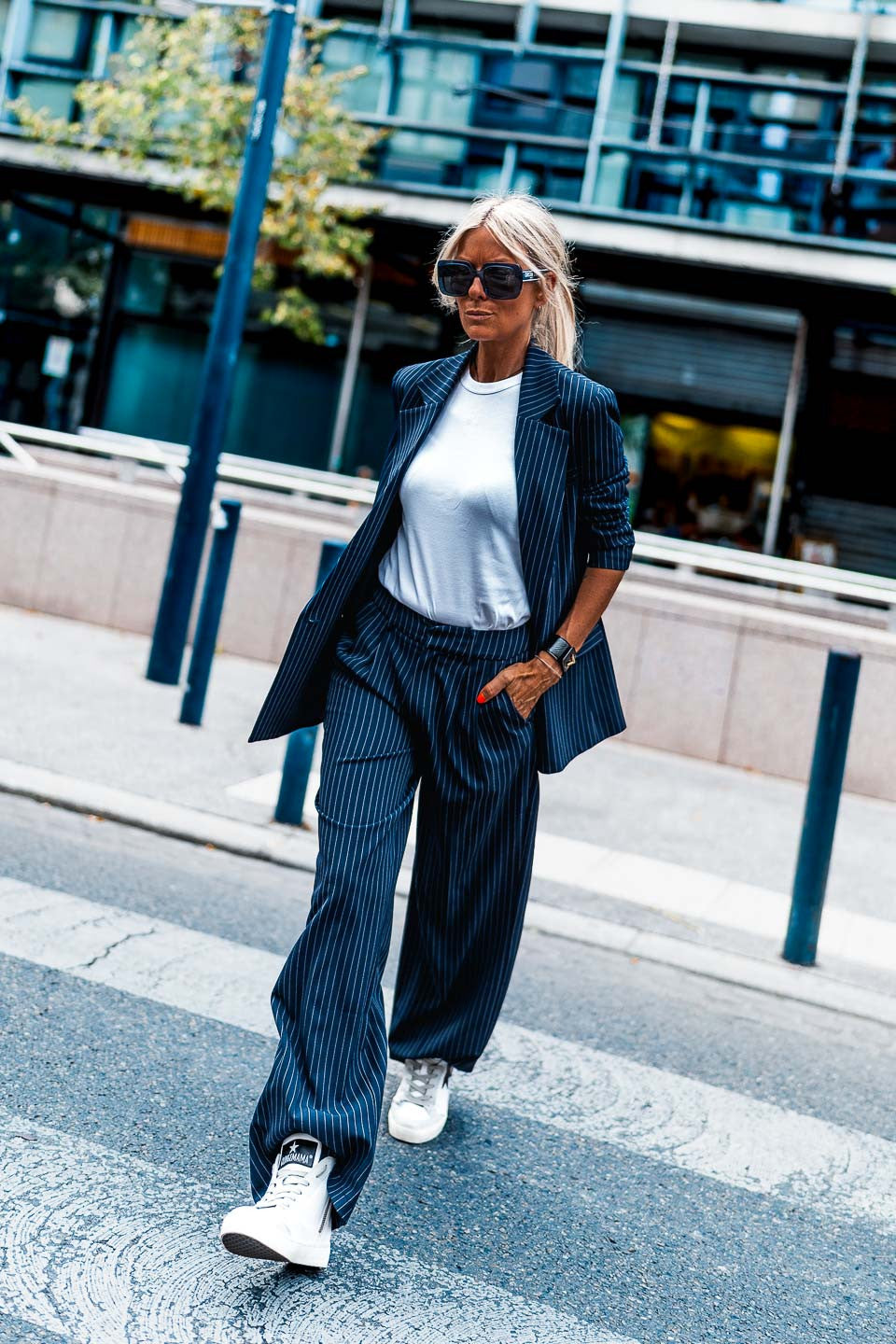 Pantalon Grungemama Kristy rayures tennis