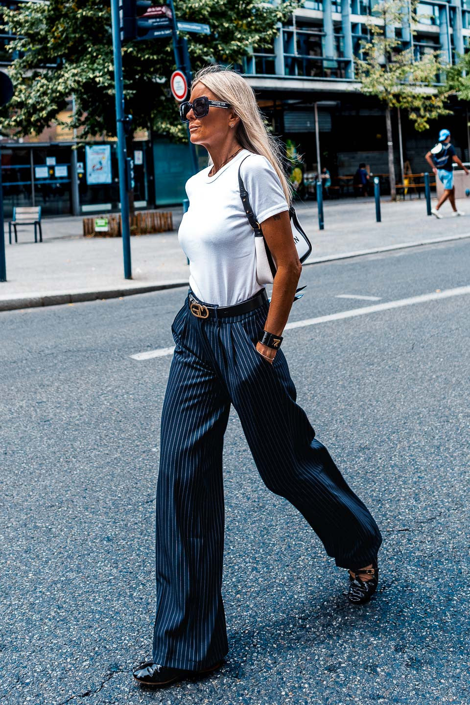 Pantalon Grungemama Kristy rayures tennis