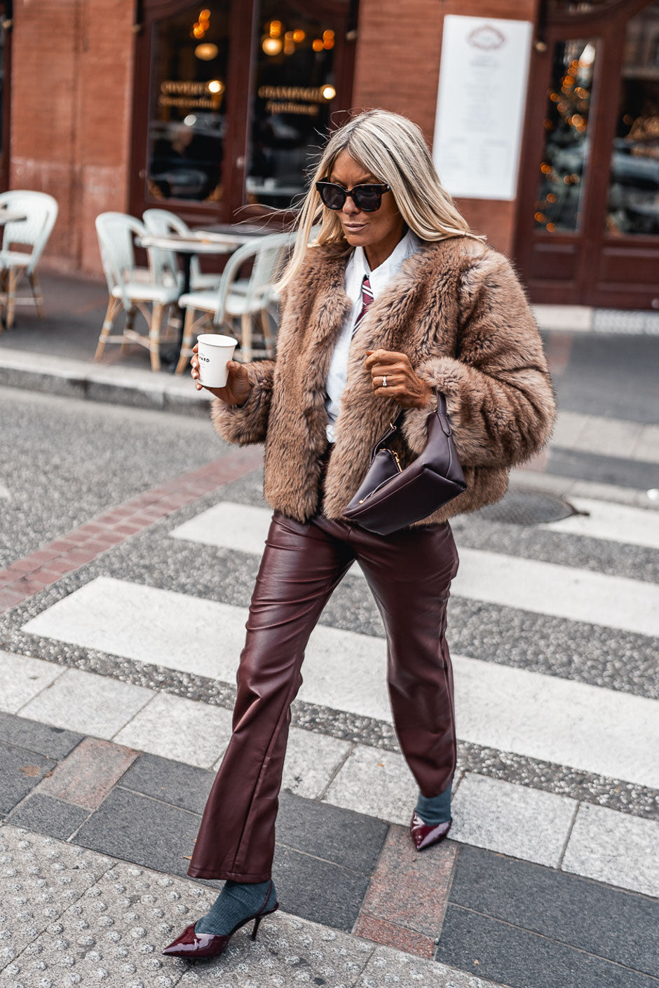 Pantalon Grungemama Mila bordeaux