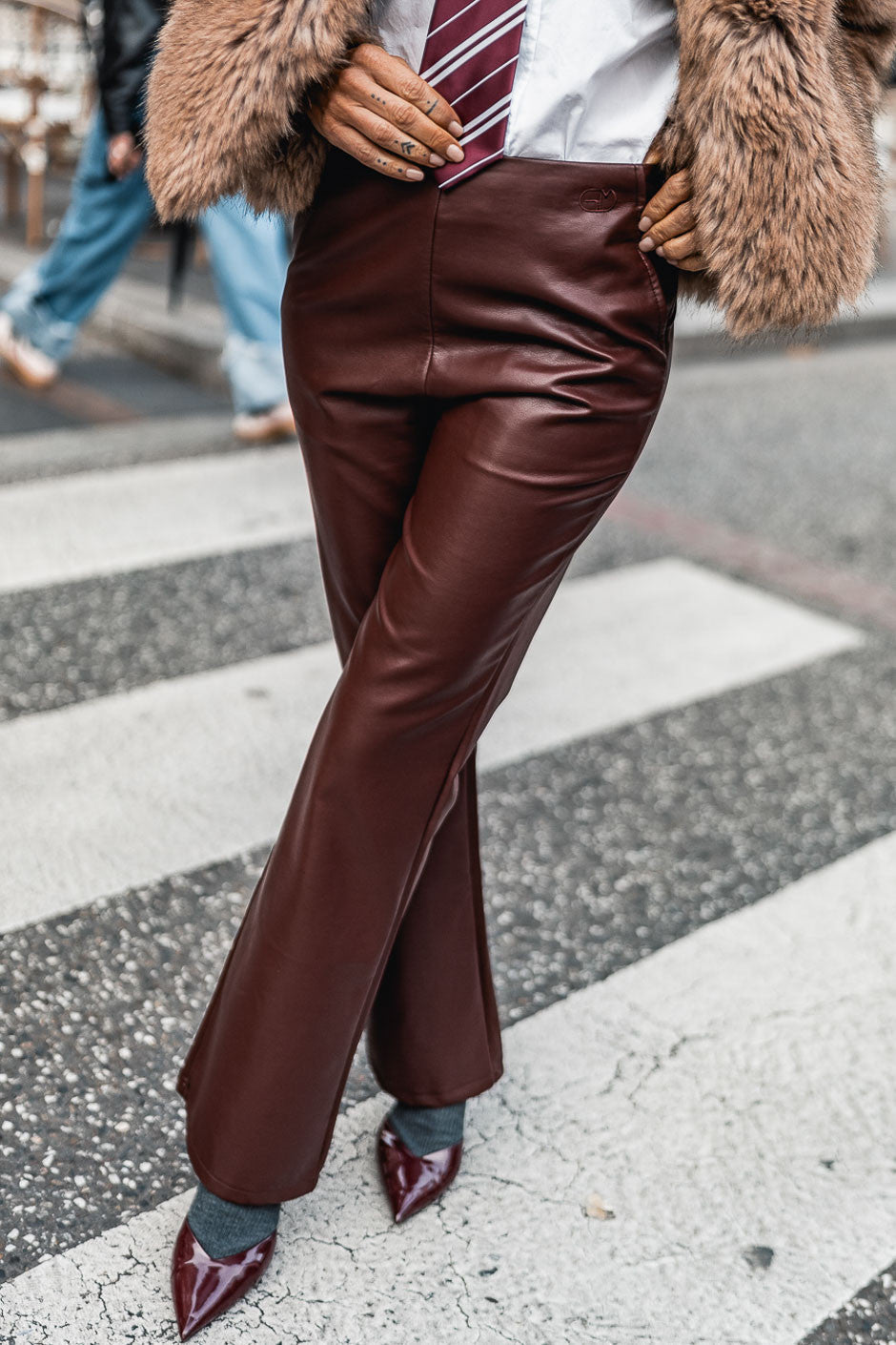 Pantalon Grungemama Mila bordeaux
