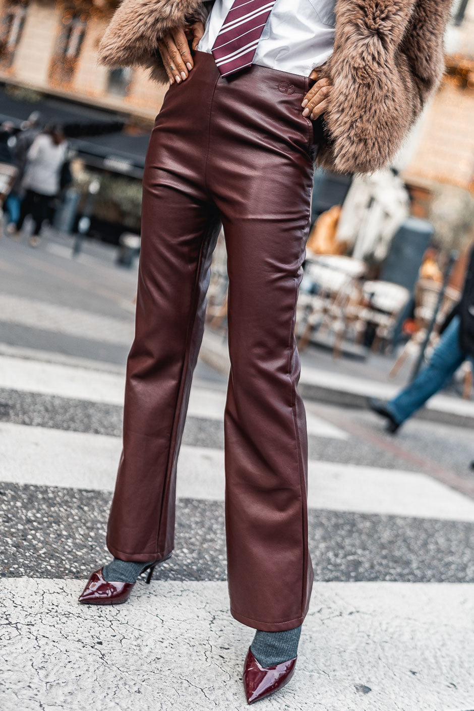Pantalon Grungemama Mila bordeaux