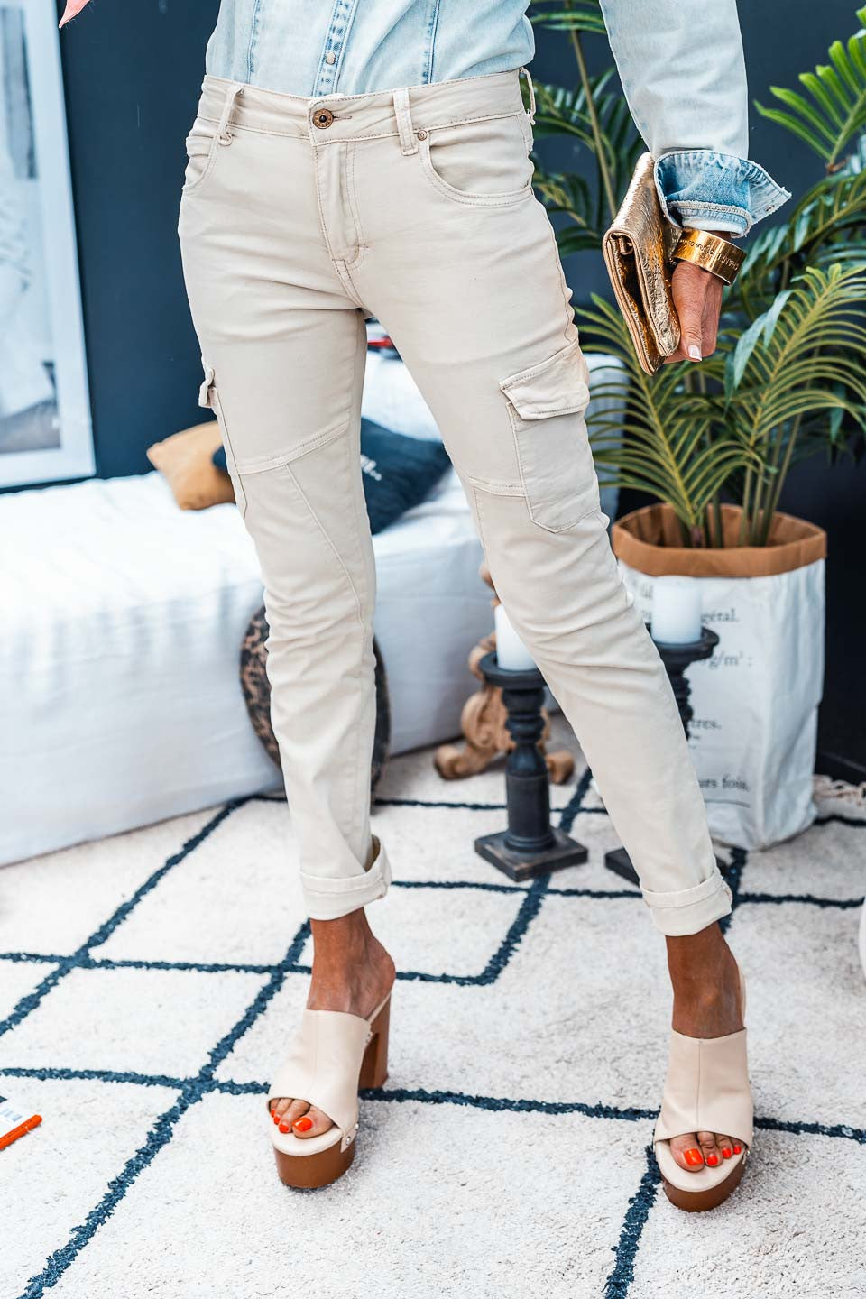 Pantalon Grungemama Nami beige