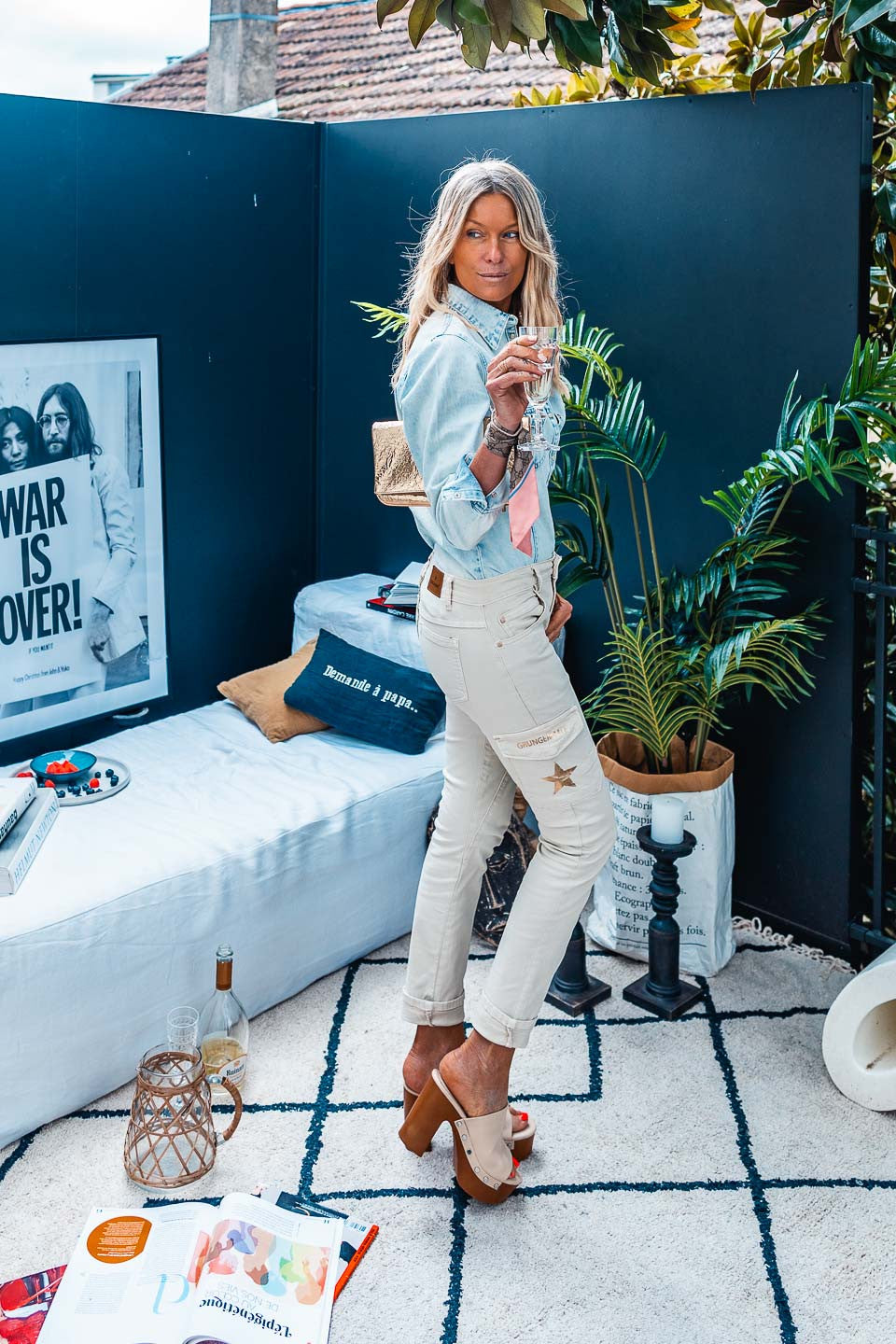 Pantalon Grungemama Nami beige