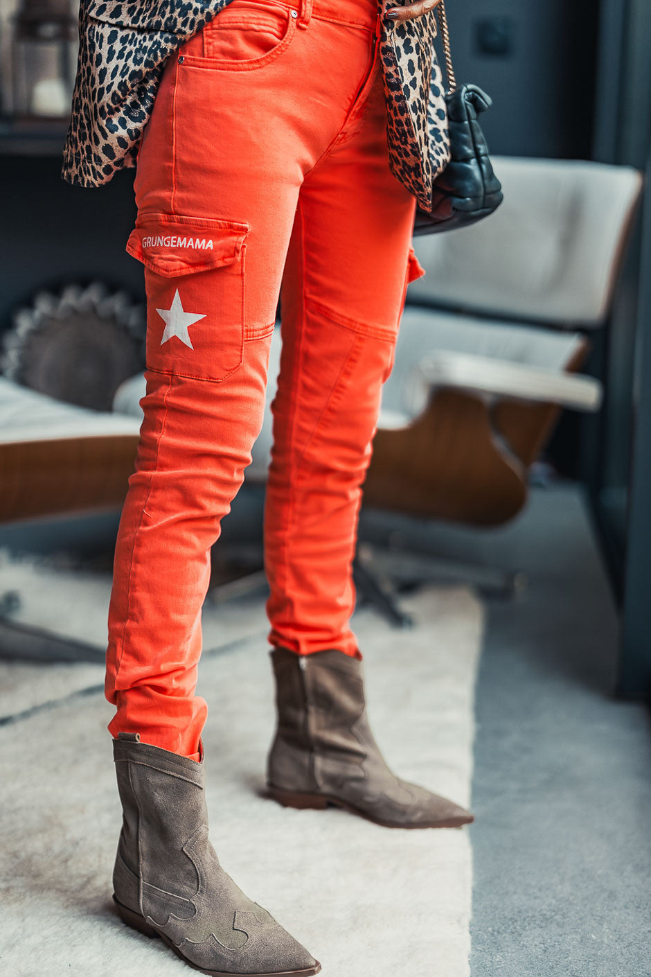 NE PAS REVEILLER Pantalon Grungemama Nami corail